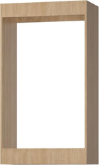 ROOMTEC 31.5" Double Hanging Closet Unit, Modular Closet System with Hanging Rod, Wardrobe Organizer for Bedroom or Walk-in Closet, Wall Mounted, Customizable Clothes Storage Unit, Wood