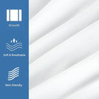 Bedecor Fitted Sheet for Air Mattress Inflate Without Disassembly Convenient & Firm Deep up to 21" White -Full