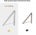 Wall Mounted Drying Rack Clothes Hanger Folding Wall Coat Racks Aluminum Home Storage Organiser Space Savers