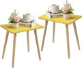 FORAOFUR Side Tables Living Room Set of 2, Small Wooden Table Accent Table Living Room, Bedroom, Accent Tables for Small Spaces, Easy Assembly