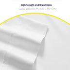 Full Size Bed Sheets - 6 Piece 1500 Supreme Collection Fine Brushed Microfiber Deep Pocket Full Sheet Set Bedding - 2 Extra Pillow Cases, Great Value, Full, White