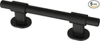 Franklin Brass Adjusta-Pull (5-Pack) Adjustable Drawer Pulls | Fits 1-3/8 to 4 Inch Hole Centers | Matte Black Cabinet Handles| Francisco P44364-FB-B