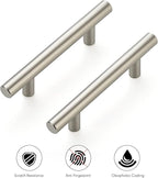 Ravinte 50 Pack | 5 Inch Cabinet Pulls Brushed Nickel Stainless Steel Kitchen Cupboard Handles Cabinet Handles 5 Inch Length, 3 Inch Hole Center
