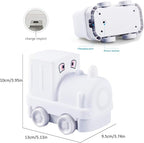 Kids Night Light, USB Rechargeable, 9 Color-Changing, Eye-Caring, Remote & Touch Control, Adjustable Brightness, Girl & Boy Gift - Train