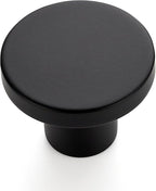 Ravinte 45 Pack Cabinet Knobs Black Kitchen Cabinet Knobs Round Dresser Drawer Pulls Closet Door Pulls 1-1/5 Inch