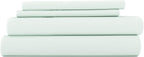Linen Market Double-Brushed Microfiber Twin Sheet Set 3 Piece – Oeko-TEX Certified Ultra Soft & Wrinkle-Free - 16" Deep Pocket Sheets - Easy Care Twin Size - Mint