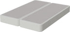 Nutan Inch Sturdy Box Spring for Mattress Support-Durable and Fully Assembled, Natural Wood Full, White, 8" Foundation
