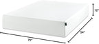 ZINUS 12 Inch Full Green Tea Memory Foam Mattress [New Version], Fiberglass free, Medium Firm Feel, Zoned Pressure Relief, Certified Safe Foams & Fabric, Mattress in A Box
