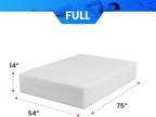 PayLessHere 14 Inch/Medium-Firm Mattress/Gel Memory Foam Mattress/Fiberglass Free/CertiPUR-US Certified/Bed-in-a-Box/Cool Sleep & Comfy Support,Full
