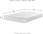 Signature Design by Ashley King Size Chime 8 Inch Medium Firm Gel Memory Foam Mattress with Green Tea & Charcoal Extract, Fiberglass Free, Mattress In A Box