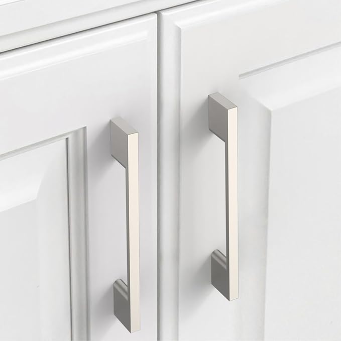 10 Pack Brushed Satin Nickel Cabinet Pulls 5 Inch Cabinets Handles Kitchen Cabinet Hardware Handle for Nickel Dresser Pulls
