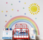 Large Rainbow Wall Decals – Removable Peel and Stick Décor for Kids Room, Playroom, Nursery Walls, and Bedroom Wall Décor - Wall Sticker (147" W x 78" H)