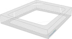 Box Spring Cover Full Size with Smooth and Elastic Woven Material, Alternates for Bed Skirt, Wrinkle & Fading Resistant, Washable, Dustproof, White, 2 Pack