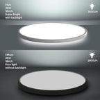TALOYA 18 Inch Flush Mount Led Ceiling Light Fixture 5 Color Temperature Settings Round Surface Mounted Fixture Dimmable Ultra Slim Ceiling Lamp for Living Room