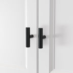 homdiy Black Cabinet Knobs 30Pack Single Hole Drawer Knobs Black Kitchen Drawer Pulls and Knobs Stainless Steel Cabinet Hardware for Bathroom, Cupboard