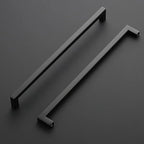 Ravinte 3 Pack Black Cabinet Pulls 12-3/5 Inch Square Kitchen Cabinet Handles Matte Black Kitchen Hardware for Drawer Pulls Drawer Handles Come with Screwdriver