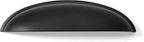 khtumeware 5 Pack 3-3/4" Drawer Pulls Matte Black Cabinet Cup Pulls Kitchen Hardware Cabinet Handles Drawer Handles Knobs 3-3/4 inch Hole Center