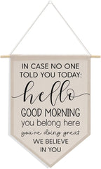 Funny High School Classroom Decor, Middle School Classroom Must Haves Canvas Hanging Pennant Flag Banner Wall Sign Decor for Bedroom Classroom Playroom Game Room Front Door