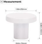 Ravinte 5 Pack Cabinet Knobs White Kitchen Cabinet Knobs Round Dresser Drawer Pulls Closet Door Pulls 1-1/5 Inch