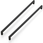 Ravinte 20 Pack 18 Inch Kitchen Square Cabinet Handles Matte Black Pulls Black Drawer Pulls Kitchen Cabinet Hardware Handles