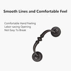 2PCS Retro Dresser Drawer Drop Bail Pulls Handles Classic Metal Swing Handles Hole Centers for Kitchen Bedroom Decoration (Iron Black)