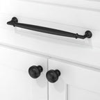 10 Pack Matte Black Cabinet Pulls 7.5 Inch(192mm) Kitchen Cabinet Handles Solid Zinc Alloy Cabinet Hardware Drawer Pulls