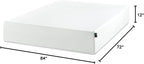 ZINUS 12 Inch California King Green Tea Memory Foam Mattress [New Version], Fiberglass free, Medium Firm Feel, Zoned Pressure Relief, Certified Safe Foams & Fabric, Mattress in A Box