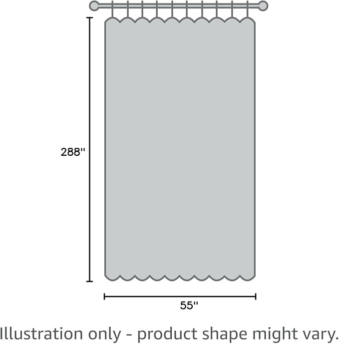 LinenZone Navy Window Scarf Valance in 288 Inch Size. Use Window Scarves as Canopy Bed or Backdrop Curtains, Curtain Scarf, or Sheer Fabric for Draping. (Amazing 55 x 288, Navy)