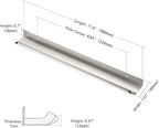 Ravinte Hardware 10 Pack Silver Cabinet Handles, 11.8 Inch (300mm) Finger Edge Pulls, 8.8 Inch Hole Center, Finger Pulls for Cabinets