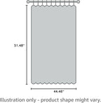 MYSKY HOME Beige Sheer Short Curtains with Pom Pom for Small Windows Bedroom Nursery Kids Girls Room Curtains Cafe Kitchen Light Filtering Boho Drapes, Rod Pocket,52 x 45 Inches, 2 Panels