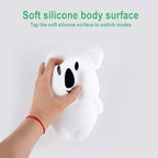 Large Koala Night Lights Kid Bedside Bedroom Light, Nursery Moon lamp, Portable Color Changing Care Lamps - Break Resistant, Eye Caring, Adjustable Brightness & Color and Time Setting - Large