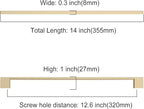 Asidrama 10 Pack 12.6 Inch(320mm) Brushed Brass Kitchen Cabinet Handles, Cabinet Pulls Kitchen Cabinet Hardware for Cupboard Drawer Pulls