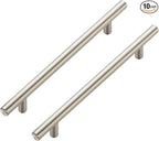 Ravinte 10 Pack 8-13/16 Inch Cabinet Handles Brushed Nickel Stainless Steel Kitchen Drawer PullsCupboard Cabinet Pulls 8-13/16"Length,6-1/4" Hole Center