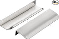 Ravinte Hardware 30 Pack Silver Cabinet Handles, 5.9 Inch (150mm) Finger Edge Pulls, 5 Inch Hole Center, Finger Pulls for Cabinets