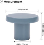 Ravinte 1 Pack Cabinet Knobs Light Blue Kitchen Cabinet Knobs Round Dresser Drawer Pulls Closet Door Pulls 1-1/5 Inch