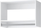 ROOMTEC 25.5" Tall Hanging Closet Unit, Modular Closet System with Hanging Rod, Wardrobe Organizer for Bedroom or Walk-in Closet, Wall Mounted, Customizable Clothes Storage Unit, White
