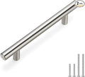 homdiy Brushed Nickel Cabinet Pulls Cabinet Handles,2 Pack 96mm 3-3/4 inch Hole Centers - HD201SN T Bar Handle Pull with Brushed Nickel Finish