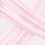 Socomi Wedding Arch Draping Fabric 1 Panel 29" x 19Ft Blush Pink Sheer Chiffon Curtain Drapes 6 Yards for Wedding Ceremony Birthday Party Decoration