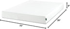 ZINUS 8 Inch Twin Green Tea Memory Foam Mattress [New Version], Fiberglass free, Medium Firm Feel, Zoned Pressure Relief, Certified Safe Foams & Fabric, Mattress in A Box
