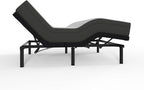 Blissful Nights e3 Queen Adjustable Bed Base Frame with 10" Medium Firm Gel Infused Memory Foam Mattress