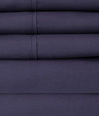 Twin XL Size Bed Sheets - 4 Piece 1500 Supreme Collection Fine Brushed Microfiber Deep Pocket Twin X-Large Sheet Set Bedding - 1 EXTRA PILLOW CASES, GREAT VALUE, Twin XL, Navy