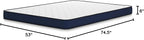 Signature Design by Ashley Full Size Medium Firm 6 Inch Memory Foam Mattress with Breathable Quilted Cover, Fiberglass Free, Mattress in A Box