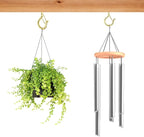 96 PCS Q-Hanger Hooks, Screw Hooks for Outdoor String Lights, Safety Buckle Design Cup Eye Hook for Hanging Christmas Lights, Plants, Mounted on Wall Ceiling, Include 1 Wing Nut Driver, Gold