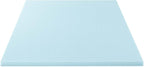 Best Price Mattress 2-inch Ventilated Gel Memory Foam Topper - Twin, Dorm Essentials, Blue