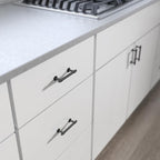 Franklin Brass Francisco (5-Pack) Cabinet Handles 3' Hole Center Soft Iron Kitchen Drawer Pulls Dresser, Furniture Hardware P29520K-SI-B1