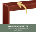 Convenience Concepts Northfield Hall Console Table 48" - Modern, Minimalist Narrow Sofa Display Accent for Contemporary Living Room, Entryway, or Hallway, Cherry