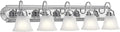 Kichler 36" Bathroom Vanity Light with Satin Etched Glass, 5-Light Traditional Design in Tannery Bronze, (36"x8"x8"), 5339CHS