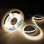 COB LED Strip Lights Neutral White 4000K,16.4ft 12V High CRI 95Ra+ Super Bright,Flexible Tape Lights for Bedroom,Mirror,Kitchen Cabinet, Living Room(Power Supply Not Included)