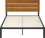 ZINUS Paul Platform Bed, Queen, Brown