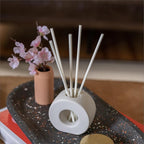 ScentAir Infused Liquidless Reeds | Includes 25 Flameless Reeds and 1 Decorative Vase, White | Essential Oil Aroma Diffuser Sticks | Fresh Spa Scents | Amazon Exclusive | Lush Bamboo